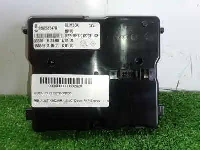 Peça sobressalente para automóvel em segunda mão módulo eletrônico por renault kadjar (ha_, hl_) 1.5 dci 110 (hla3) referências oem iam 285258247r - h2400e0100 - 5hb012703