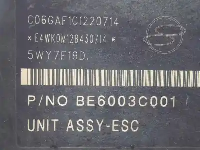 Second-hand car spare part abs for ssangyong korando 2.0 td cat oem iam references 5wy7f19d - be6003c001 - 4892034000  
