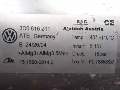 Pezzo di ricambio per auto di seconda mano ammortizzatore ad accumulatore centrale per volkswagen phaeton (3d2/3d8) 4.9 v10 tdi cat (ajs) riferimenti oem iam 3d0616201 - 15158000142  
