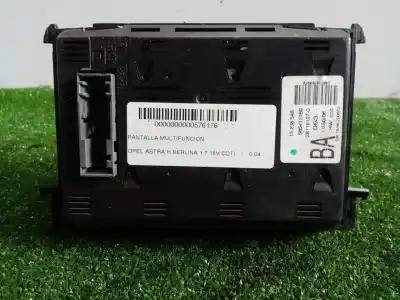 Peça sobressalente para automóvel em segunda mão DISPLAY GPS / MULTIMÍDIA por OPEL ASTRA H BERLINA  Referências OEM IAM 13238548 - 565412769 - 281191270  