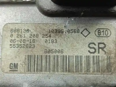 Second-hand car spare part ecu engine control for opel agila 1.2 16v cat (z 12 xep / lb4) oem iam references 0261208254 - 55352623  