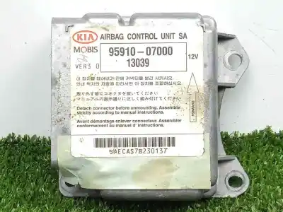 Peça sobressalente para automóvel em segunda mão centralina de airbag por kia picanto 1.0 cat referências oem iam 9591007000