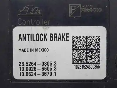 Pezzo di ricambio per auto di seconda mano abs per piaggio (vespa) porter - combi 1.2 diesel 35 cv / 26 kw riferimenti oem iam 28526403053 - 10092666053 - 10062436791 - 1e001693  