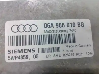 Second-hand car spare part ecu engine control for audi a3 (8l) 1.6 ambiente oem iam references 5wp485905 - 06a906019bg  