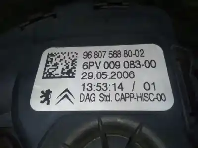 Second-hand car spare part accelerator pedal for peugeot 207/207+ (wa_, wc_) 1.6 hdi oem iam references 9680756880 - 6pv00908300  