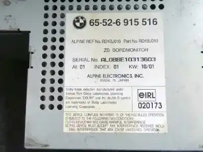 Piesă de schimb auto la mâna a doua sistem audio / cd radio casetofon pentru bmw x5 (e53) 3.0 i referințe oem iam 65526915516  