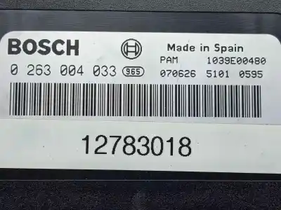 Автозапчастина б/у електронний модуль для saab 9-3 (ys3f, e79, d79, d75) 1.9 tid посилання на oem iam 0263004033 - 1039e00480 - 12783018  