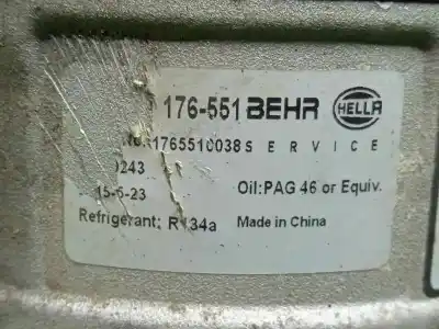 Second-hand car spare part air conditioning compressor for lancia thesis (115) 2.4 jtd emblema oem iam references   behr - 6.canales