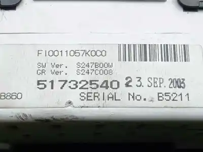 Second-hand car spare part dashboard for lancia thesis (115) 2.4 jtd emblema oem iam references 51732540 - f10011057k0c0  