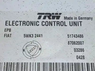 Second-hand car spare part electronic module for lancia thesis (115) 2.4 jtd emblema oem iam references 5wk32441 - 51743486 - 87062007  