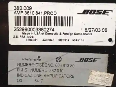 Peça sobressalente para automóvel em segunda mão sistema de áudio / rádio cd por lancia thesis (115) 2.4 jtd emblema referências oem iam   