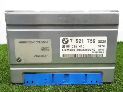 Pezzo di ricambio per auto di seconda mano MODULO ELETTRONICO per BMW SERIE 3 BERLINA (E46)  Riferimenti OEM IAM 5WK33503AG - 7521814 - 96025410 - 7521759  