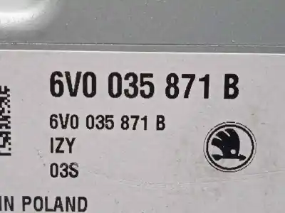 Автозапчастина б/у багатофункційний дисплей для skoda fabia combi 1.4 tdi dpf посилання на oem iam 6v0035871b  
