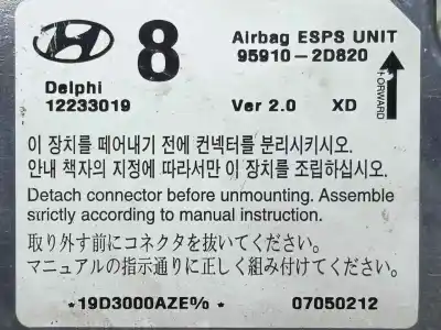 Piesă de schimb auto la mâna a doua unitate de control airbag pentru hyundai elantra (xd) 2.0 crdi cat referințe oem iam 959102d820 - 12233019  