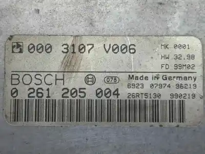 Second-hand car spare part ecu engine control for smart coupe 0.6 turbo cat oem iam references 0261205004 - 0003107v006 - meg1.0  meg1.0