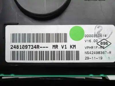 Автозапчасти б/у приборная доска за dacia dokker 1.5 blue dci diesel fap cat ссылки oem iam 248109734r - 0000350614 - vphr1fkc  