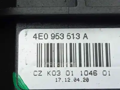 Автозапчастина б/у управління світлом для audi a4 avant (8e) 2.0 tdi посилання на oem iam 4e0953513a  