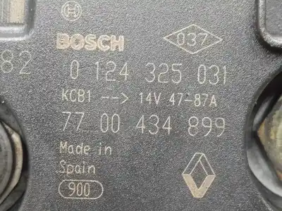 Автозапчастина б/у генератор для renault kangoo (f/kc0) 1.4 посилання на oem iam 0124325031 - 7700434899 polea.fija - 6.canales 87ah - bosch Автозапчастина б/у генератор для renault kangoo (f/kc0) 1.4 посилання на oem iam 0124325031 - 7700434899 polea.fija - 6.canales 87ah - bosch