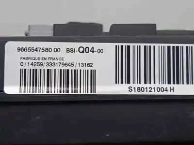 Pièce détachée automobile d'occasion boitier de commande moteur pour peugeot 508 sw 2.0 16v hdi fap références oem iam s180121004h - 9665547580 - bsiq0400  bsi-q04-00
