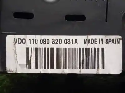 Pièce détachée automobile d'occasion compteur de vitesse tableau de bord pour volkswagen polo (9n3) 1.2 60 cv / 44 kw références oem iam 110080320031a - 6q0920804  