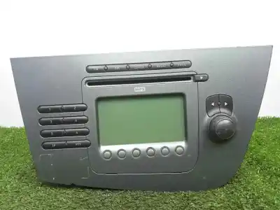 Second-hand car spare part audio system / radio cd for seat leon (1p1) 1.9 tdi oem iam references 1p1035186b