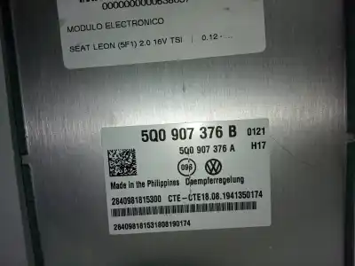 Автозапчастина б/у електронний модуль для seat leon (5f1) 2.0 16v tsi посилання на oem iam 5q0907376b - 5q0907376a  
