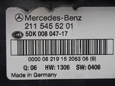 Recambio de automóvil de segunda mano de caja reles / fusibles para mercedes clase e (w211) berlina 3.0 cdi cat referencias oem iam 2115455201 - a2115455201 - 5dk00804717  