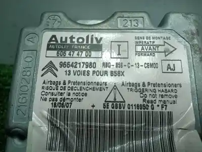 Автозапчастина б/у блок управління подушками безпеки для citroen c4 picasso i monospace (ud_) 1.6 hdi посилання на oem iam 9664217980 - 606474700 - aj  