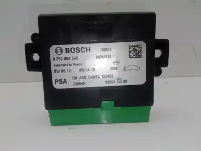 Peça sobressalente para automóvel em segunda mão módulo eletrônico por citroen c4 lim. 1.6 blue-hdi fap referências oem iam 0263004545 - 9800410080