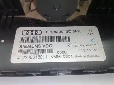 Second-hand car spare part climate control for audi a3 (8p) 1.9 tdi ambiente oem iam references 8p0820043d - 412206018011   Second-hand car spare part climate control for audi a3 (8p) 1.9 tdi ambiente oem iam references 8p0820043d - 412206018011