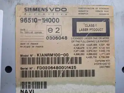 Second-hand car spare part audio system / radio cd for kia cee´d 1.6 crdi cat oem iam references 965101h000  