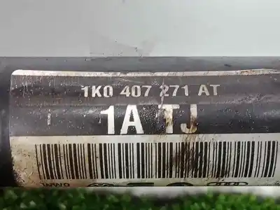 Автозапчастина б/у передня ліва трансмісія для audi a3 (8p) 1.9 tdi ambiente посилання на oem iam 1k0407271at l521mm  Автозапчастина б/у передня ліва трансмісія для audi a3 (8p) 1.9 tdi ambiente посилання на oem iam 1k0407271at l521mm