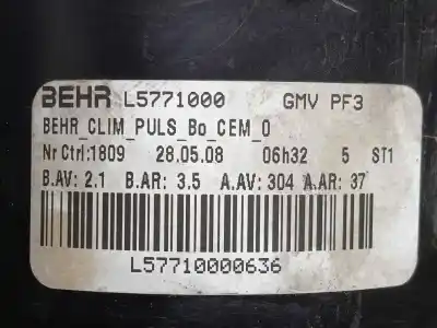 Gebrauchtes Autoersatzteil heizung motor zum citroen c5 berlina 1.6 16v hdi fap oem-iam-referenzen l5771000 ø diametro: 130mm 