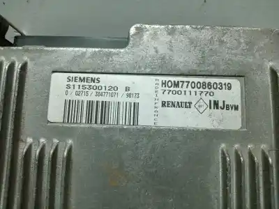 Pièce détachée automobile d'occasion calculateur moteur ecu pour renault megane i classic (la0) 1.6 références oem iam s115300120b - 7700111770 - h0m7700860319  