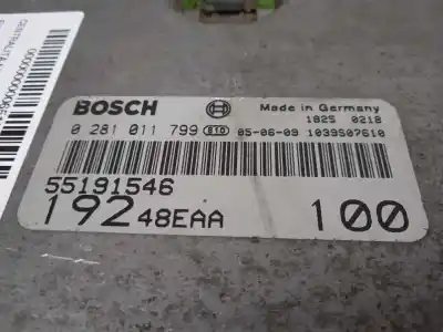 Second-hand car spare part ecu engine control for fiat stilo (192) 1.9 jtd cat oem iam references 0281011799 - 55191546  