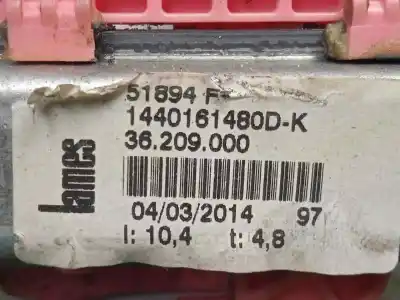 Pezzo di ricambio per auto di seconda mano alzacristalli anteriore destro per fiat scudo combi (272) 2.0 jtdm cat riferimenti oem iam 36209000 - 1440161480dk  