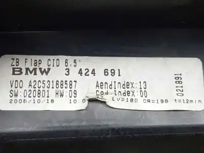 Second-hand car spare part multifunction display for bmw x3 (e83) 2.0 16v diesel cat oem iam references a2c53168587 - 3424691  