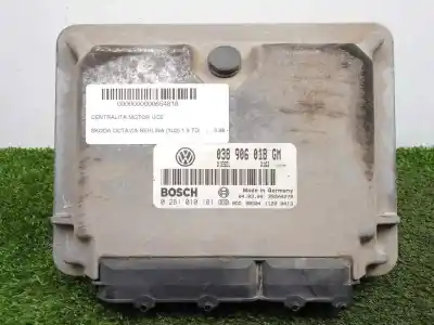 Pezzo di ricambio per auto di seconda mano CENTRALINA MOTORE per SKODA OCTAVIA BERLINA (1U2)  Riferimenti OEM IAM 0281010181 - 038906018GM - EDC15V  EDC15V
