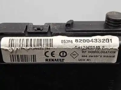 Second-hand car spare part power management control unit for renault scénic ii (jm0/1_) 1.6 16v (jm1r) oem iam references s118400140f - 8200433201 - uchn1  uchn1