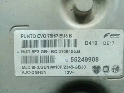 Автозапчастина б/у ебу контролер двигуна для fiat grande punto (199) 1.3 16v jtd cat посилання на oem iam 55249908 - bc0108455b - mjd8f3gb  mjd8f3gb