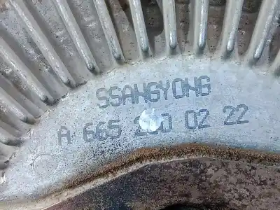 Second-hand car spare part viscous motor fan for ssangyong rexton 2.7 turbodiesel cat oem iam references a6652000222  