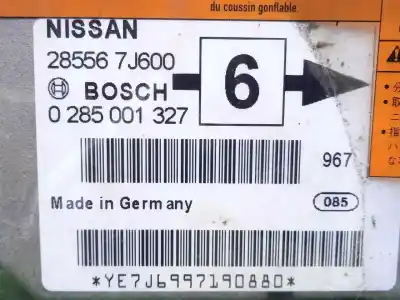 Piesă de schimb auto la mâna a doua unitate de control airbag pentru nissan primera berlina (p11) 1.8 16v cat referințe oem iam 0285001327 - 285567j600  