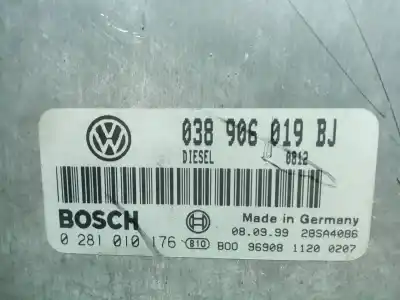 Recambio de automóvil de segunda mano de centralita motor uce para volkswagen passat berlina (3b2) 1.9 tdi referencias oem iam 0281010176 - 038906019bj  edc15p