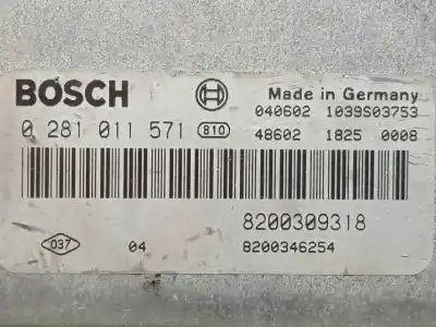 Автозапчасти б/у блок управления двигателем за renault laguna ii (bg0/1_) 2.2 dci (bg0f) ссылки oem iam 0281011571 - 8200306318 - edc15c3  edc15c3