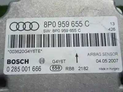 Автозапчастина б/у блок управління подушками безпеки для audi a3 (8p) 2.0 tdi ambiente посилання на oem iam 0285001666 - 8p0959655c   Автозапчастина б/у блок управління подушками безпеки для audi a3 (8p) 2.0 tdi ambiente посилання на oem iam 0285001666 - 8p0959655c