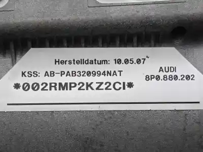 Автозапчастина б/у передня права подушка безопасности для audi a3 (8p) 2.0 tdi ambiente посилання на oem iam 8p0880202   Автозапчастина б/у передня права подушка безопасности для audi a3 (8p) 2.0 tdi ambiente посилання на oem iam 8p0880202