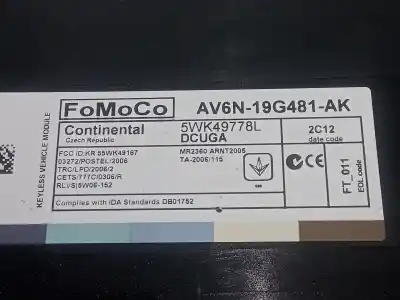 Автозапчасти б/у комфортный модуль за ford c-max 2.0 tdci cat ссылки oem iam av6n19g481ak - 5wk49778l  