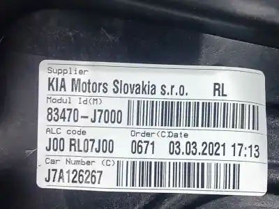 Автозапчасти б/у регулятор стекла заднего левого за kia ceed 1.0 tgdi cat ссылки oem iam 83470j7000  