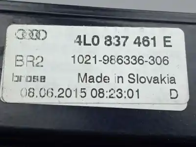 Автозапчастина б/у регулятор вікна передній лівий для audi q7 (4l) 3.0 v6 24v tdi посилання на oem iam 47l0837461e  