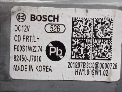 Автозапчастина б/у двигатель переднього ліва вікна для kia ceed 1.0 tgdi cat посилання на oem iam f00s1w2274 - 82450j7010  